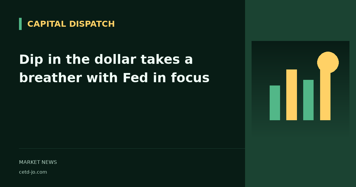 Dip in the dollar takes a breather with Fed in focus