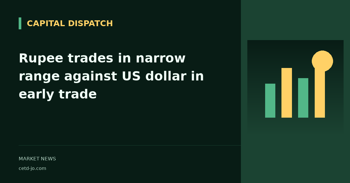 Rupee trades in narrow range against US dollar in early trade